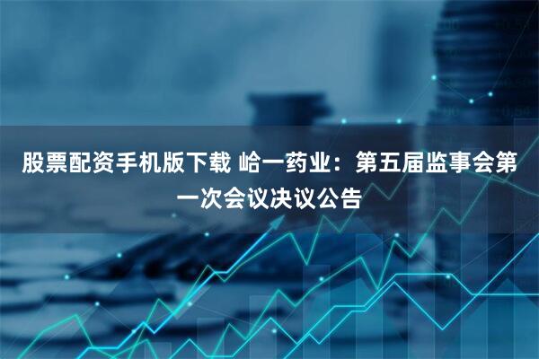股票配资手机版下载 峆一药业：第五届监事会第一次会议决议公告