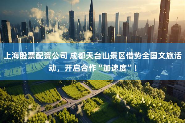 上海股票配资公司 成都天台山景区借势全国文旅活动，开启合作“加速度”！