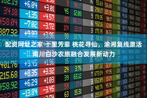配资网址之家 十里芳菲 桃花寻仙，渝湘复线激活南川白沙农旅融合发展新动力